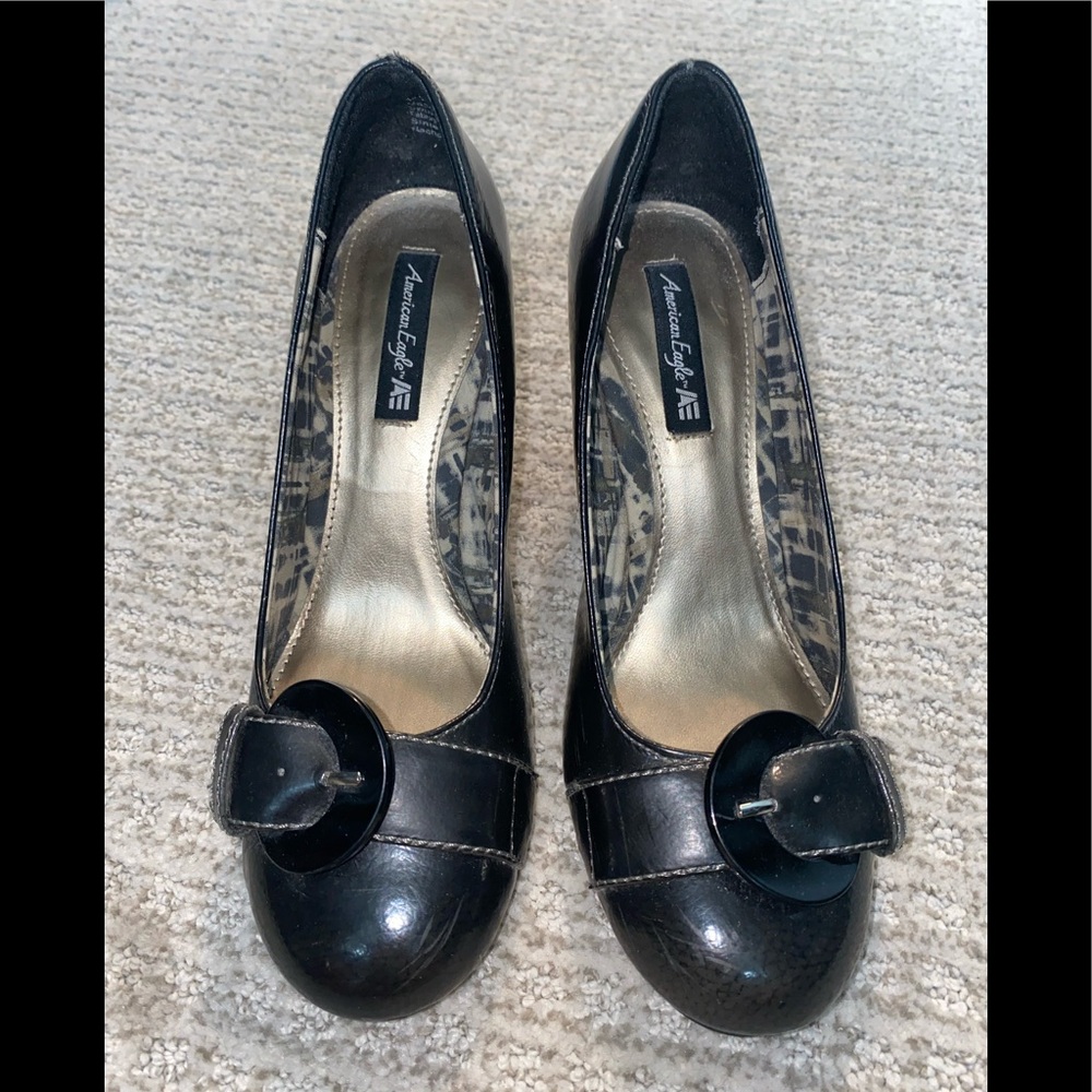 American Eagle buckled heels